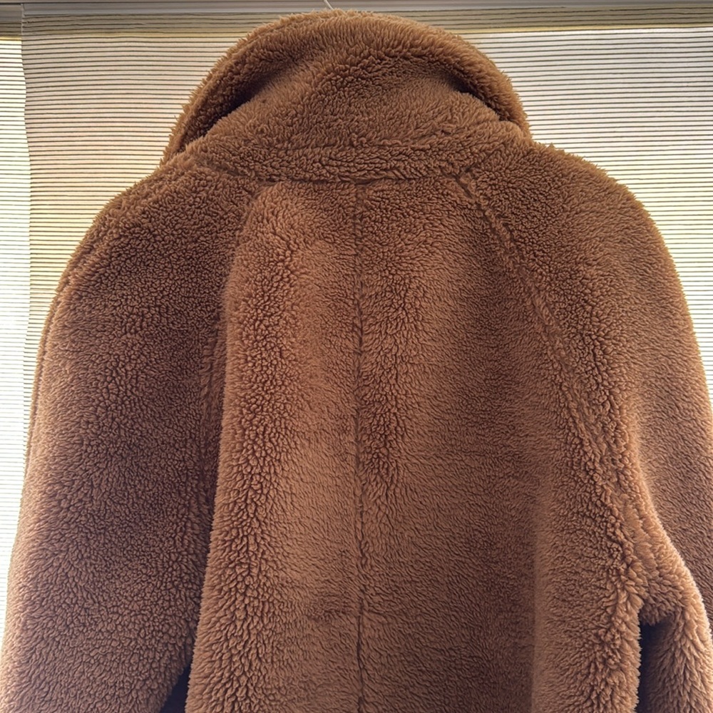 Gap Relaxed Sherpa Teddy Coat Camel Color. Size L… - image 7